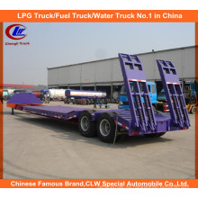 Semirremolque de cama baja para 40ton Machinery Lowboy Trailer